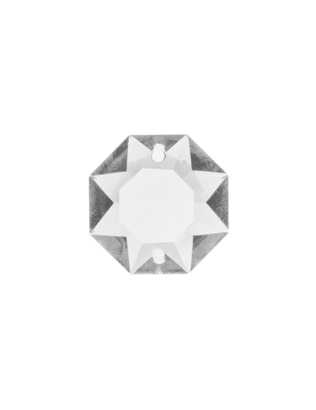 Chandelier bead, octagon (bag of 5)