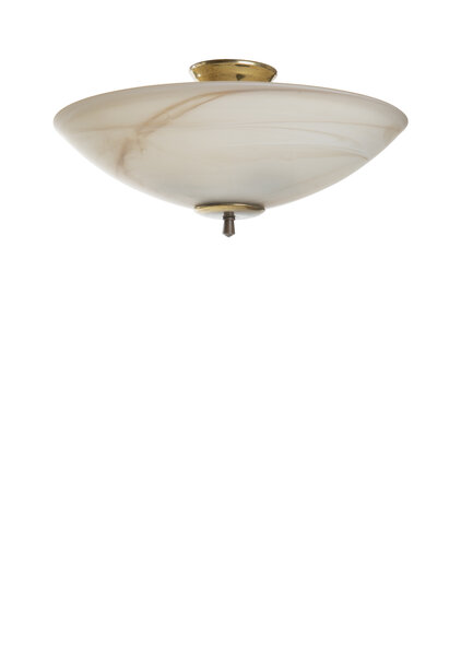 Alabaster Style Glass, 1960s Hanging Lamp