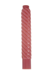 Chandelier Candle, Pink Twisted Glass