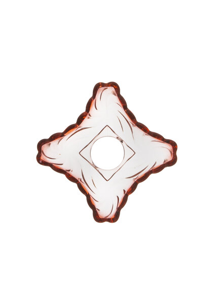 Vierkant Kroonluchter Schaaltje Rood