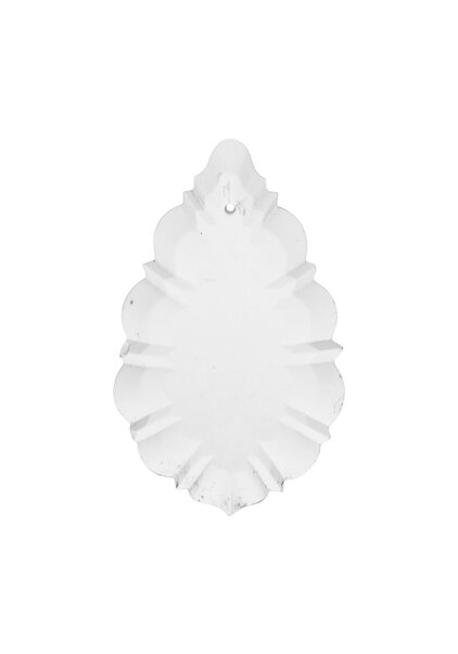 Chandelier Oak leaf, Clear Glass 7.7 cm