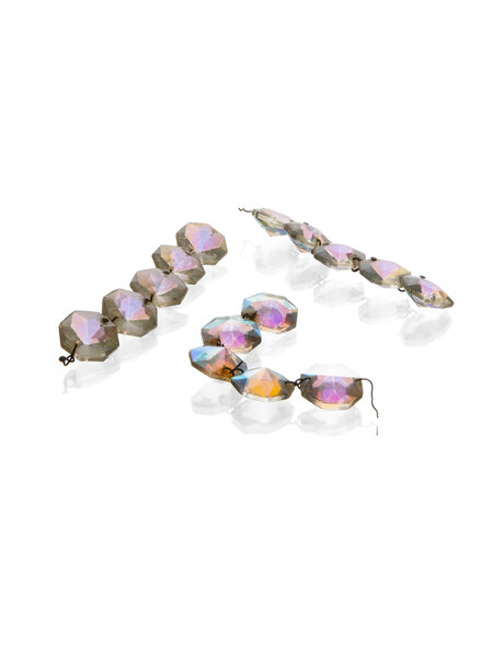 Glass strand chandelier beads
