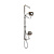 Chrome design wall lamp, two bulbs