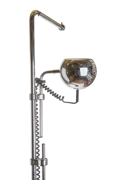 Chrome design wall lamp, two bulbs