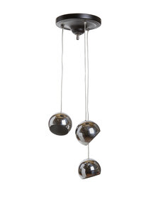 Vintage Design Hanging Lamp, Chrome Bulbs