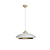 White hanging lamp, glass shade on cord