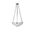 Muller Freres hanging lamp, signed, frosted pressed glass