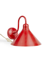 Massive Vintage Wall Lamp, Red