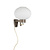 Philips Design wall lamp, white, ribbed glass