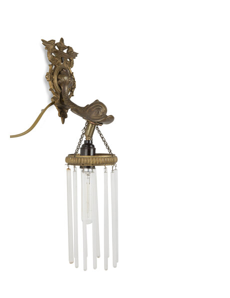 Classic wall lamp, art deco beads