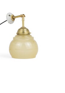 Klassieke Wandlamp met Oker Glas, Jaren 30