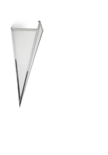 Art Deco Wall Lamp, Glass Triangle, 1930s