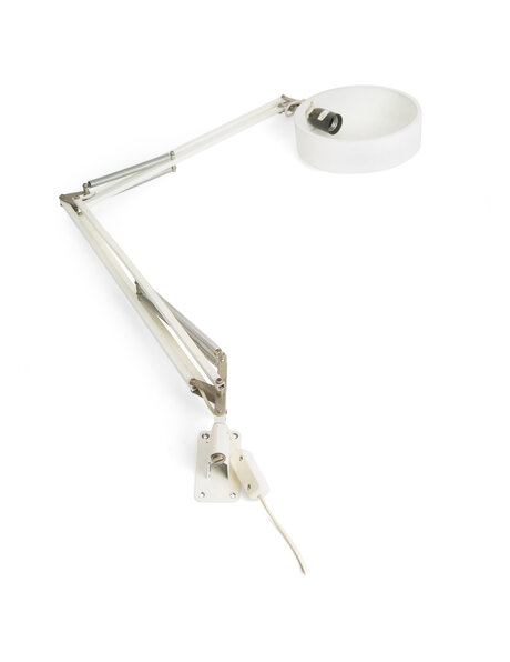 Bureaulamp industrieel, wandlamp, wit