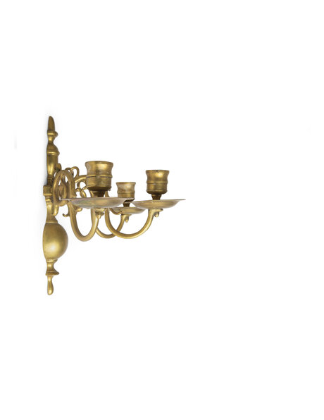 Candlestick, wall, classic, brass