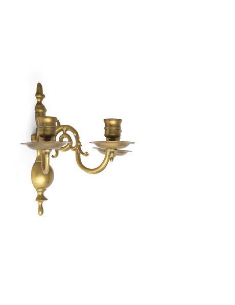 Candlestick, wall, classic, brass