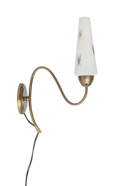 Vintage Wall Lamp, Gooseneck with Whistle, 1950s