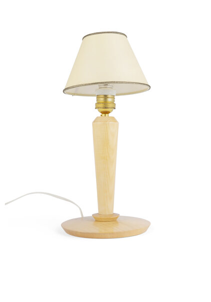 Wooden Table Lamp, Vintage Design