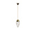 Clear glass hanging lamp, flame