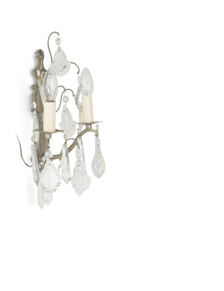 Brocante wall lamp, chandelier style