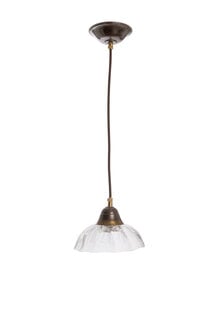 Small Hanging Lamp, Clear Glass