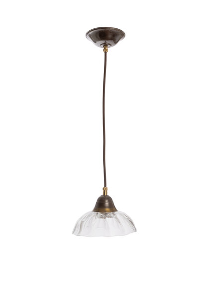Small Hanging Lamp, Clear Glass