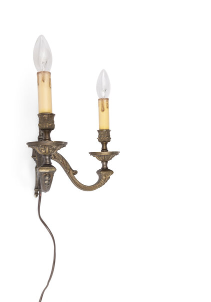 Rural Wall Lamp, 2 Crown Candles