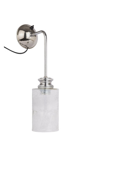 Vintage Wall Lamp, Glass Shade on Stem, 1950s