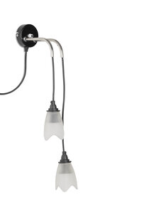 Vintage Wall Lamp with Hanging Chalices, 1970s