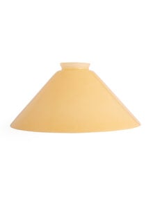 Glazen Lampenkap, Licht Geel, 25 cm