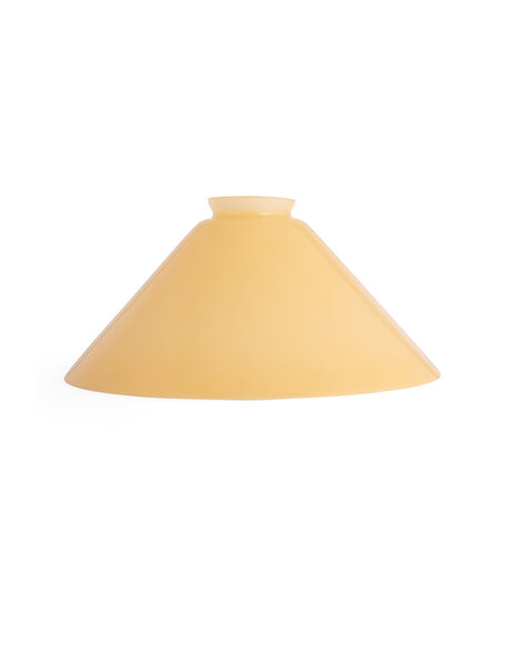 Industrial glass lampshade, light yellow