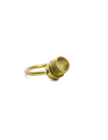 Hanging loop, M10 screw thread, brass