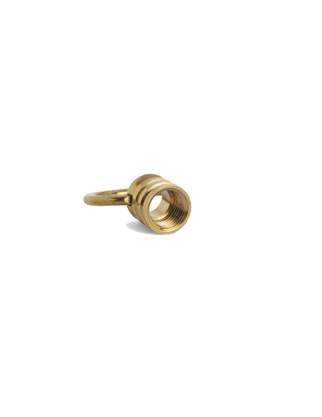 Hanging loop, M10x1 internal screw thread, brass