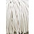 Electrical cord, made of fabric, 3-core, white, round