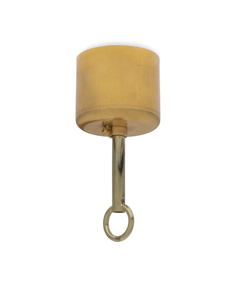 Goudkleurig plafondkapje, compleet voor aan ketting