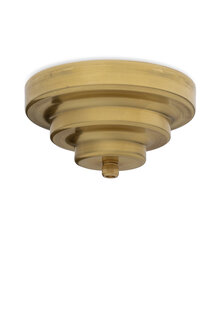 Ceiling Cap , Brass, Stair Shape for Cable