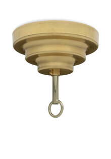 Ceiling Cap , Brass, Stair Shape, for Chain