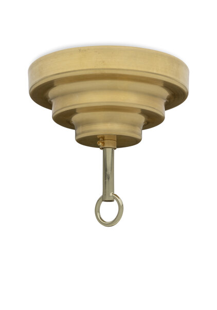 Ceiling Cap , Brass, Stair Shape, for Chain