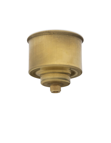 Ceiling plate, brass, small for directly on cord