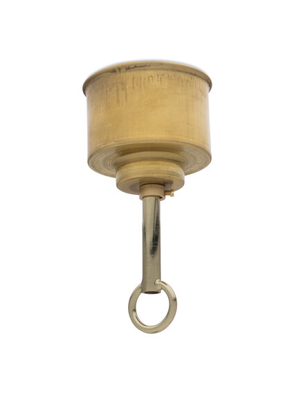 Plafondkap, Messing Getrapt model voor Ketting