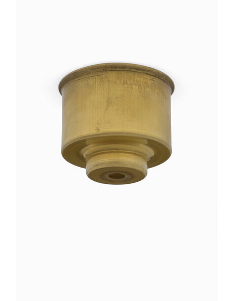 Ceiling plate, brass, sleek, small