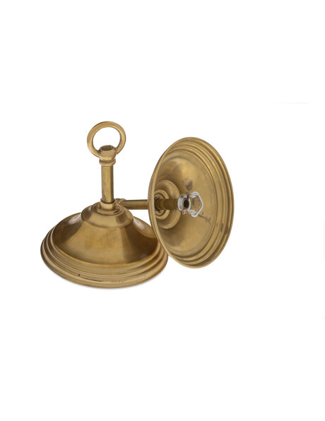 Messing plafondkapje, compleet voor ketting