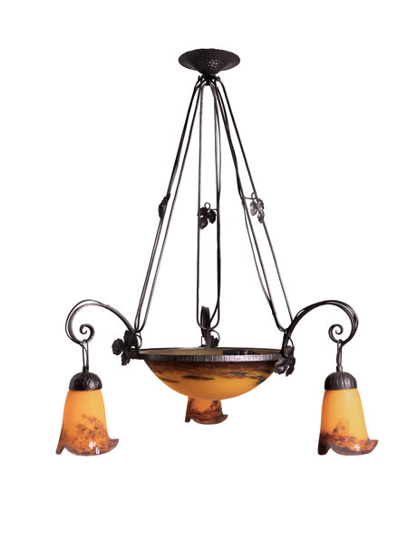 large hanging lamp, beautiful mixed glass