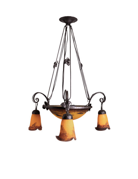 large hanging lamp, beautiful mixed glass