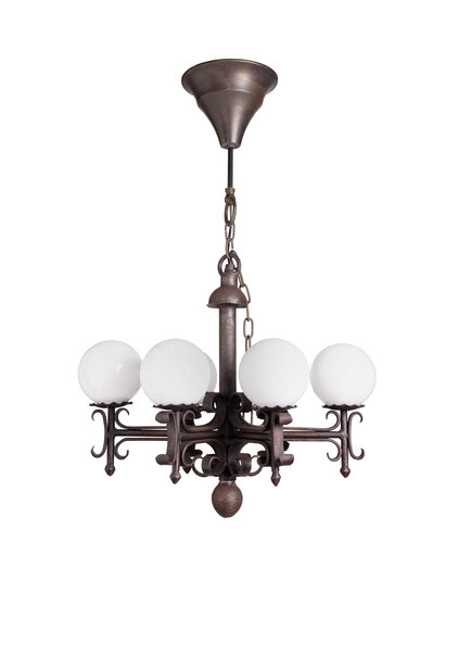 Klassieke Hanglamp, Grote Tafellamp, Jaren 40