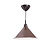 1970s hanging lamp, brown metal: Hema