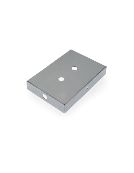 Rechthoekige plafondkap, zilver kleurig