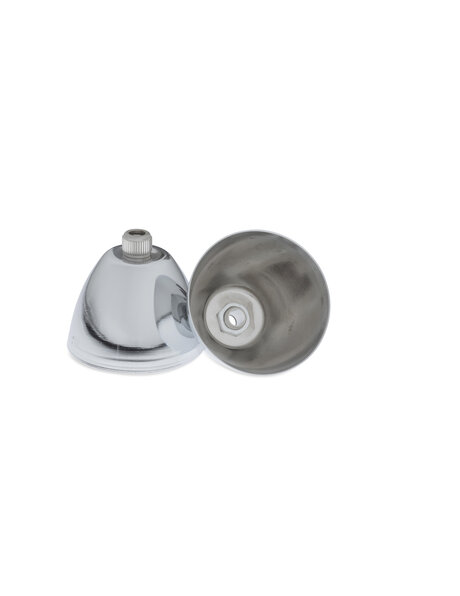 Chrome ceiling rose complete for cord