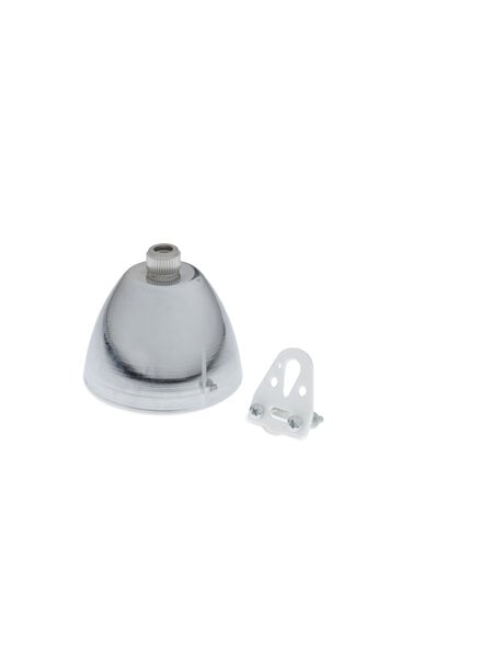 Chrome ceiling rose complete for cord