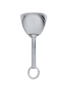Plafondplaatje, Chroom, Glimmend voor Ketting