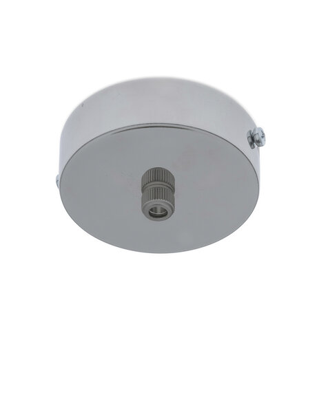 Ceiling cap, 8 cm, shiny silver, for on cord